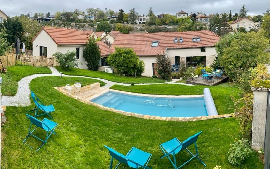 Proche Centre Ville, Gite 4 Etoiles Avec Piscine 디종 외부 사진